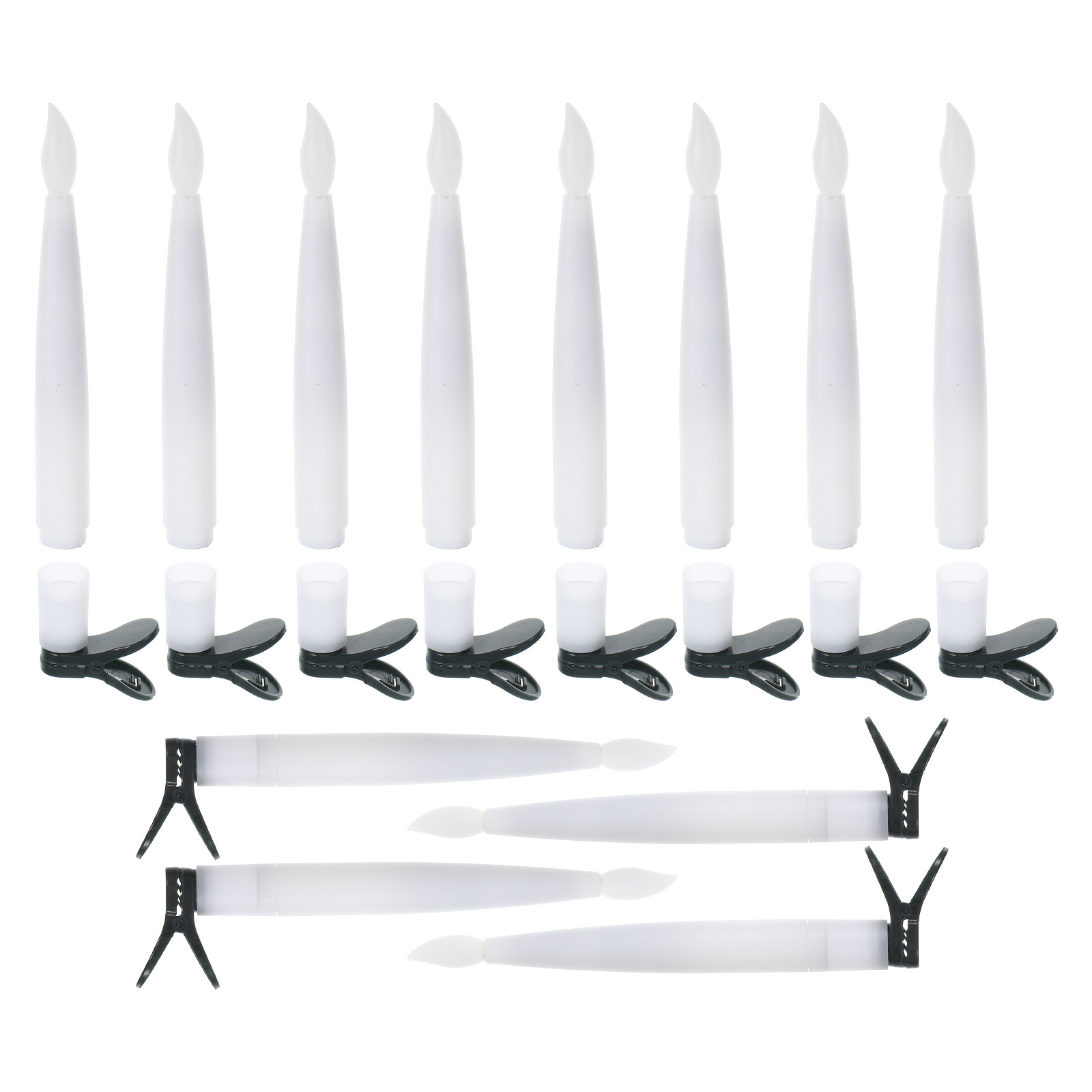 Holiday Candle Set - 12Sets Christmas Tree LED Decoration Set