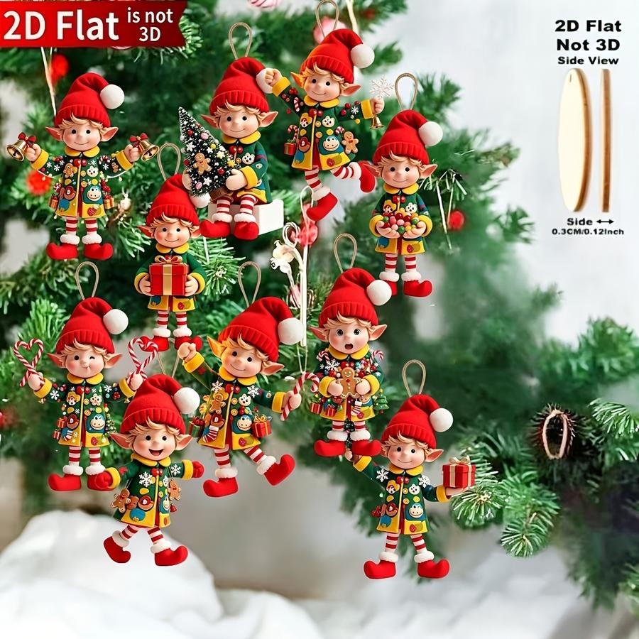 1/5/10/20/50/100pcs 2D Flat, 1 - огляд і ціна Christmas Tree Artificial