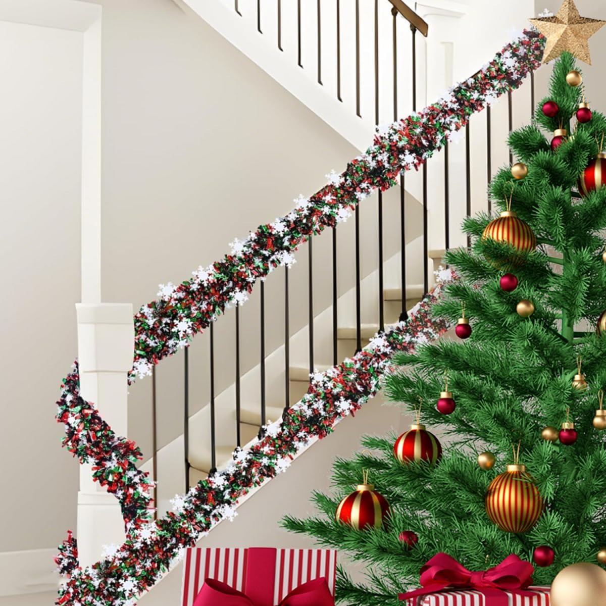 2M Christmas Tinsel Garland Re - огляд і ціна Tinsel Garland Decoration