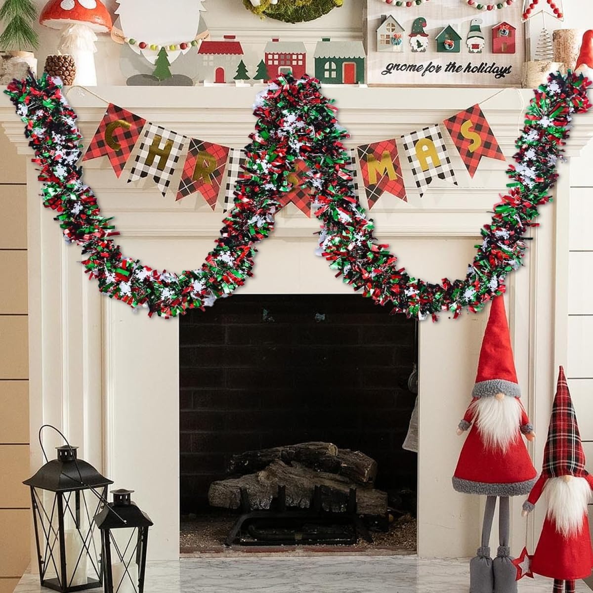 2M Christmas Tinsel Garland Re - огляд і ціна Tinsel Garland Decoration