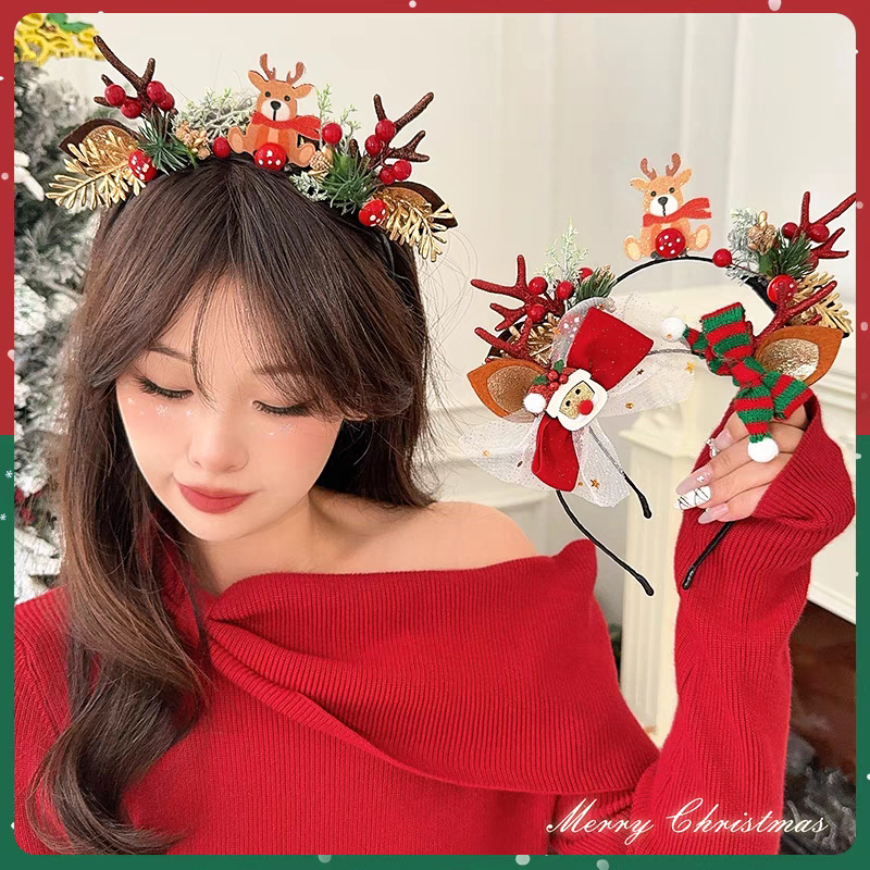 Christmas Headband Cute Reinde - огляд і ціна Reindeer Antlers Headband
