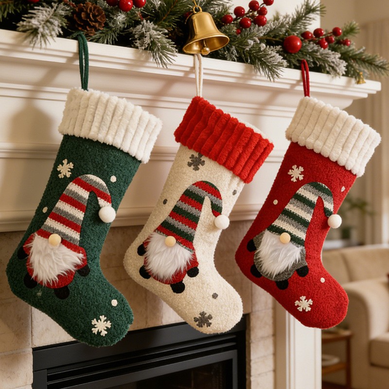 Large Faceless Old Man Christm - огляд і ціна Christmas Stocking Hanging